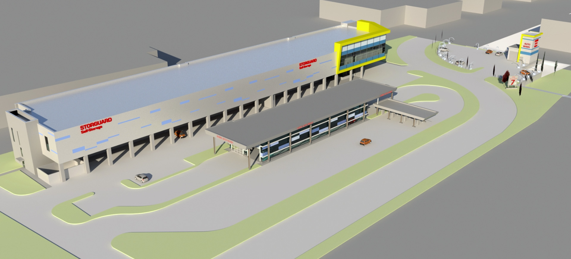 SelfStorage & Shine Auto Wash Coquitlam Spire Development