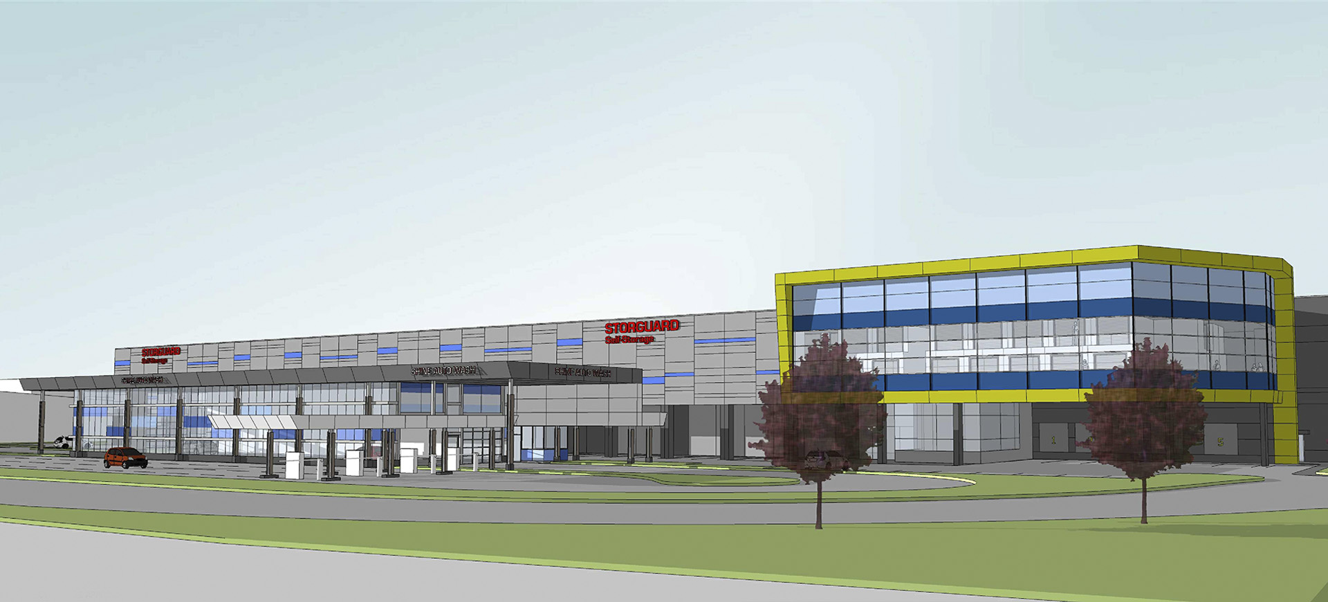 SelfStorage & Shine Auto Wash Coquitlam Spire Development